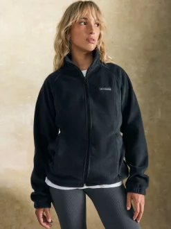 Noir - Columbia Womens Benton Springs Half Snap Pullover Fleece