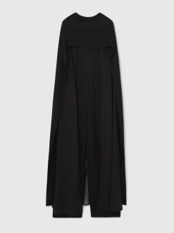 Noir - Combinaison cape ample Reiss Farley