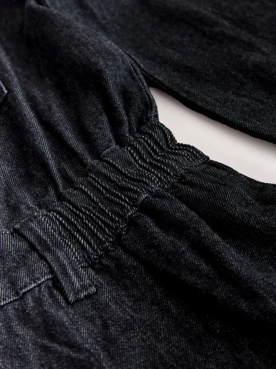 Noir - Combinaison en Denim de Grossesse