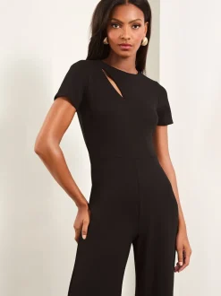 Noir - Combinaison Lipsy Courts Manche Splice