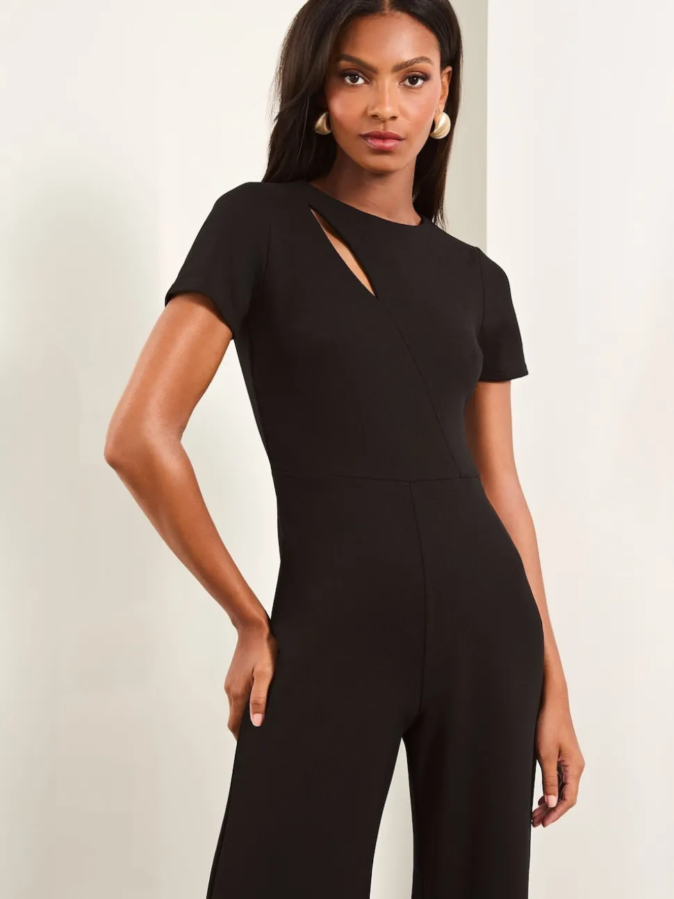 Noir - Combinaison Lipsy Courts Manche Splice