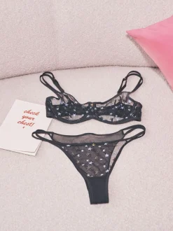 Noir - CoppaFeel brodé ! Soutien-gorge