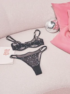 Noir - CoppaFeel brodé ! Soutien-gorge