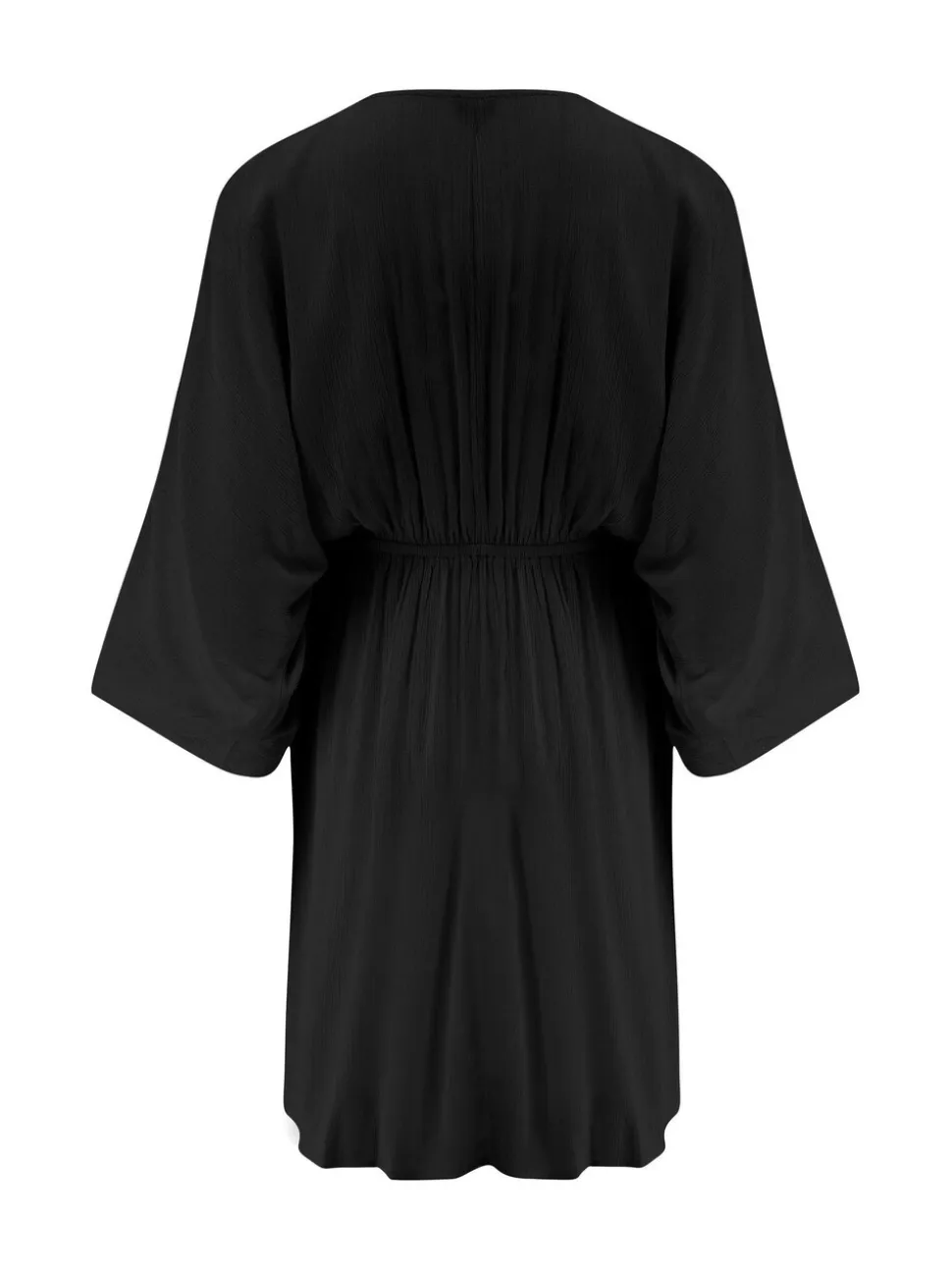 Noir - Couverture de plage tissée Pour Moi Crinkle O Ring