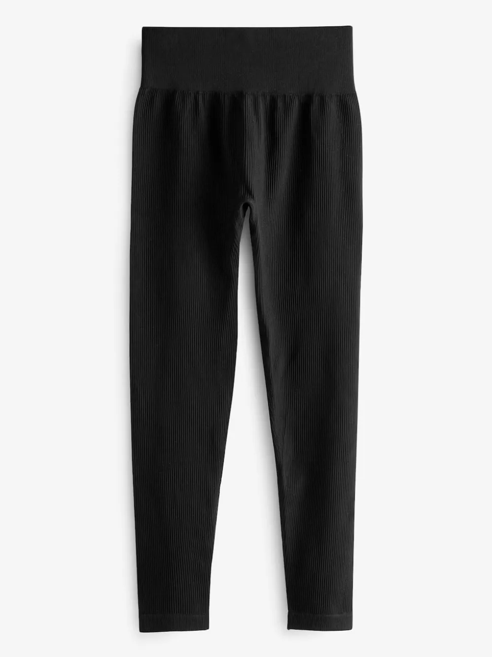 Noir - Côtelé sans couture Taille haute Leggings