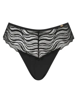 Noir - Culotte brésilienne KBX Lola en dentelle