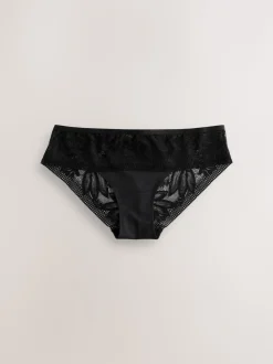 Noir - Culotte Dentelle Et Microfibre