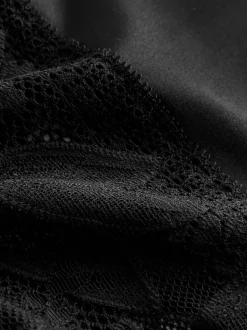 Noir - Culotte Dentelle Et Microfibre