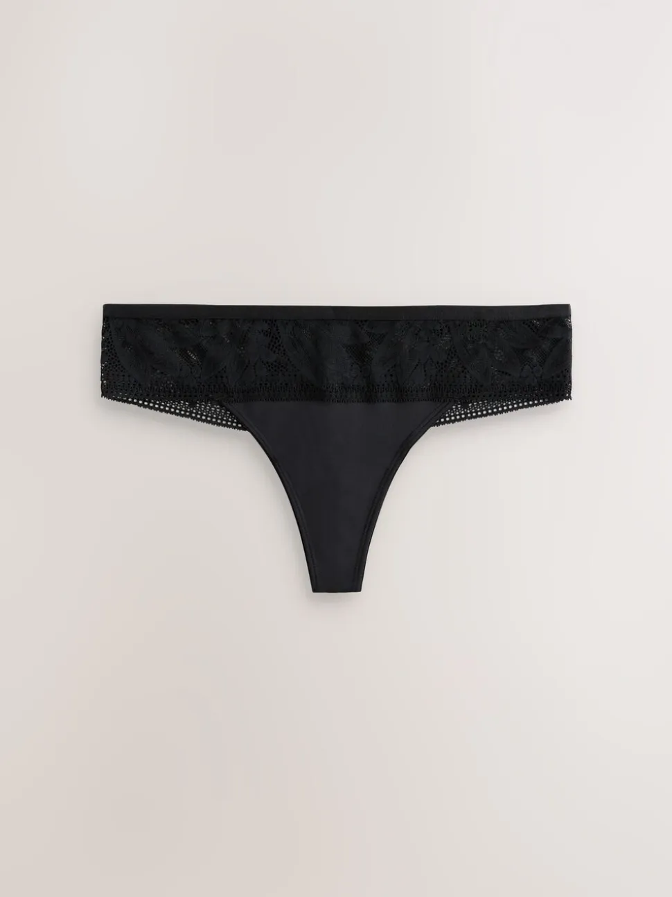 Noir - Culotte Dentelle Et Microfibre