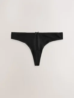 Noir - Culotte en coton riche 7 Pack