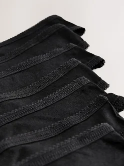 Noir - Culotte en coton riche 7 Pack