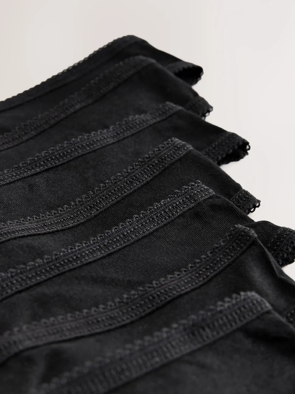 Noir - Culotte en coton riche 7 Pack