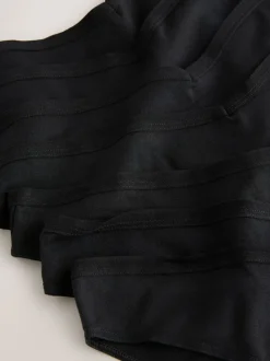 Noir - Culotte en coton riche 7 Pack