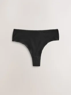 Noir - Culotte en coton riche 5 Pack