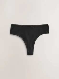 Noir - Culotte en coton riche 5 Pack