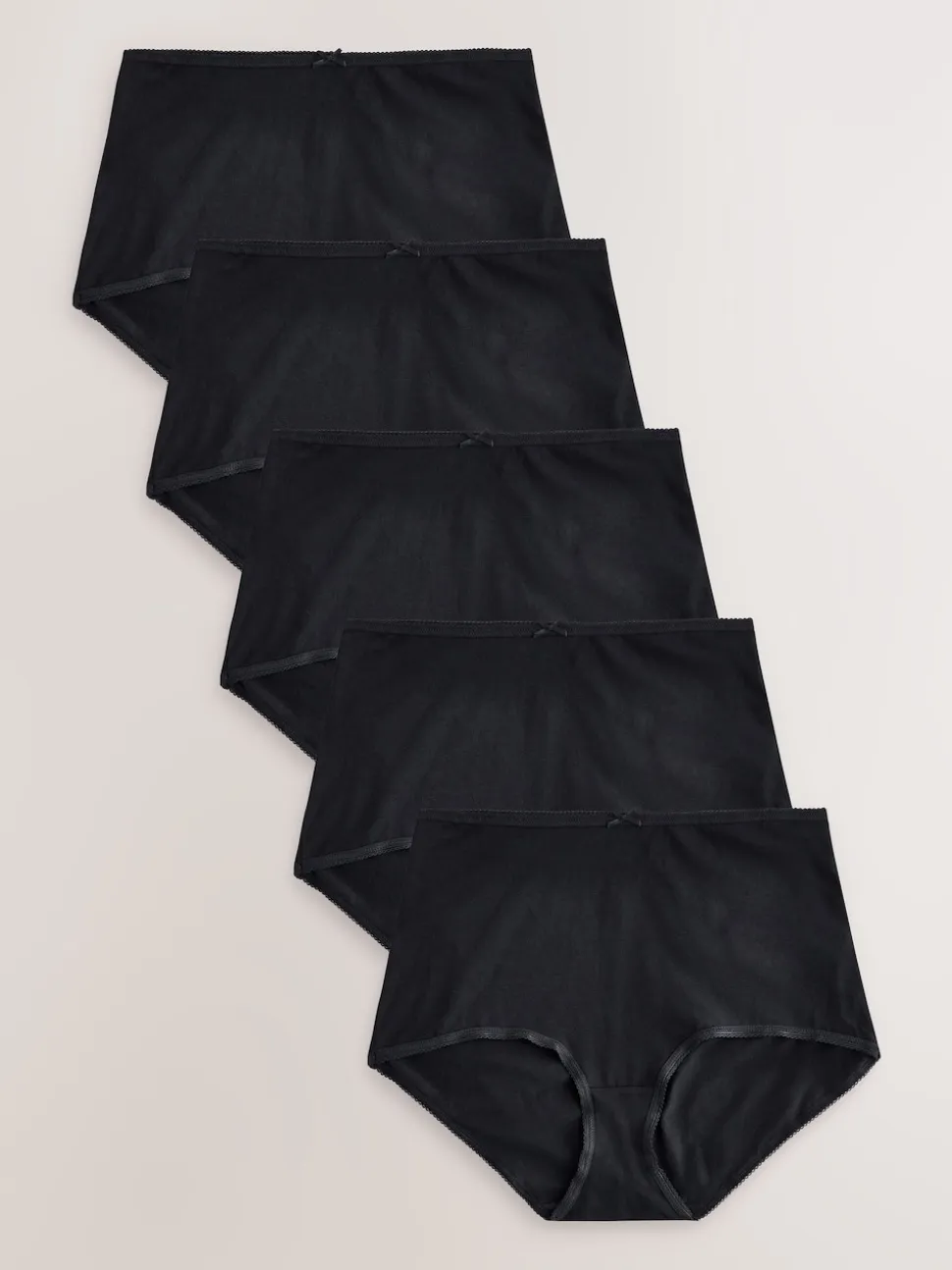 Noir - Culotte en coton riche 5 Pack