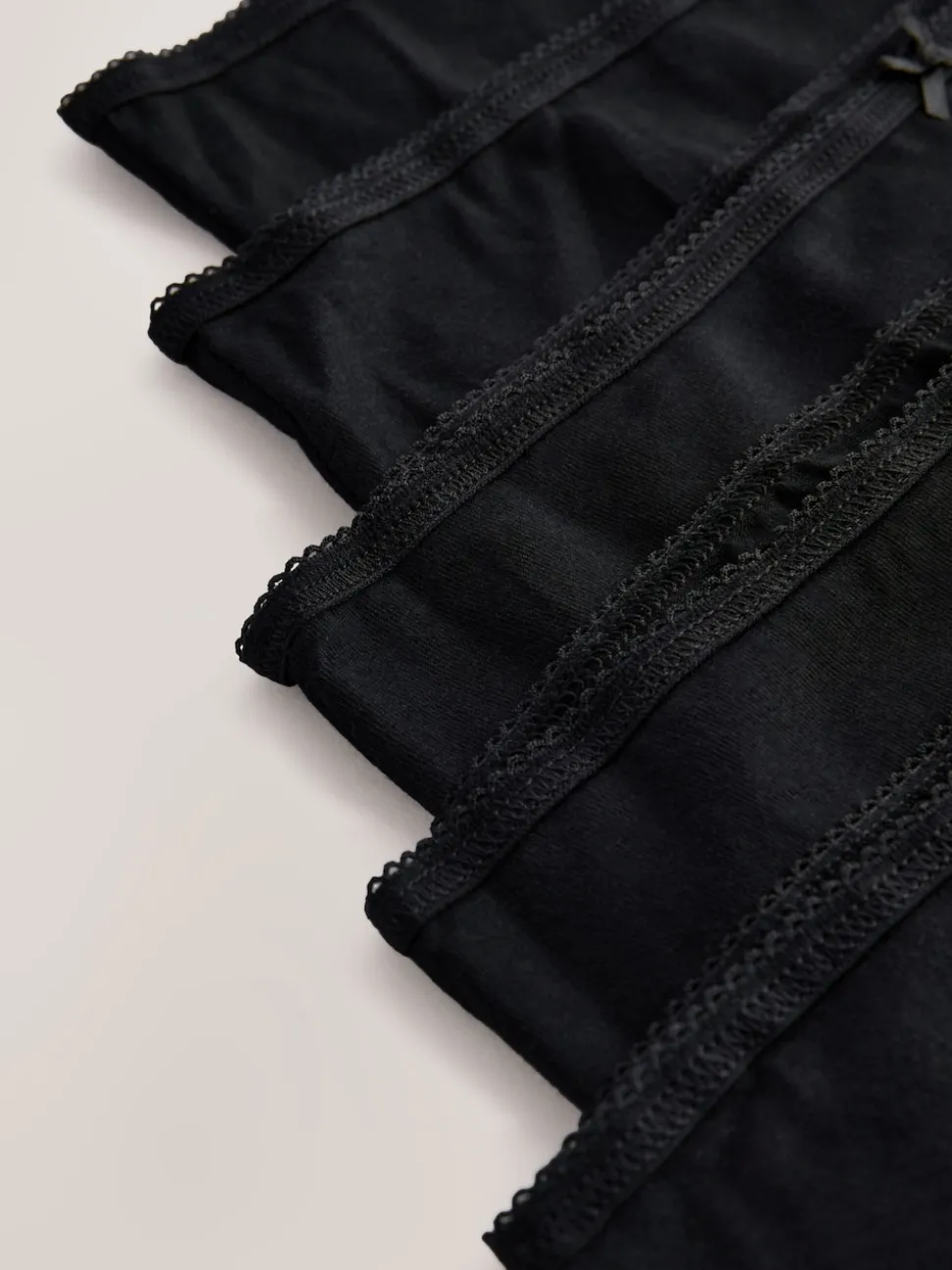 Noir - Culotte en coton riche 5 Pack