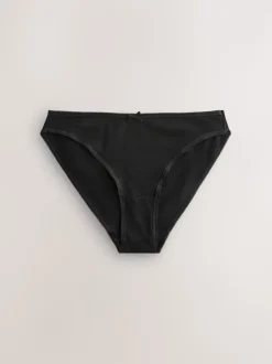 Noir - Culotte en coton riche 5 Pack