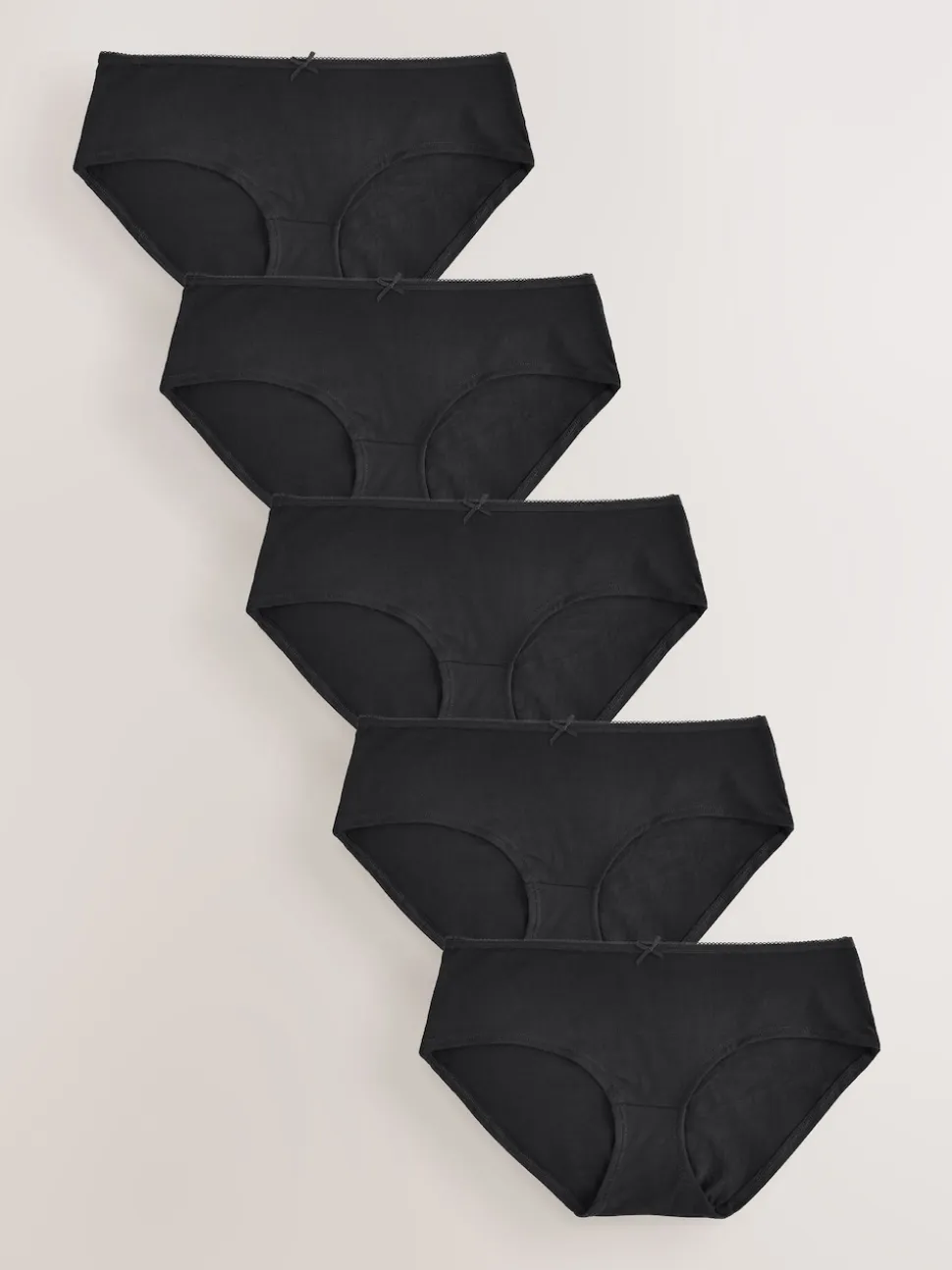 Noir - Culotte en coton riche 5 Pack
