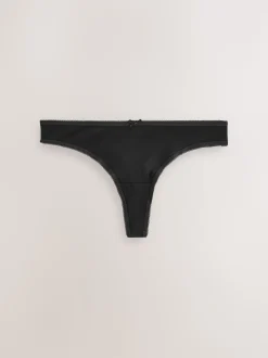 Noir - Culotte en coton riche 5 Pack