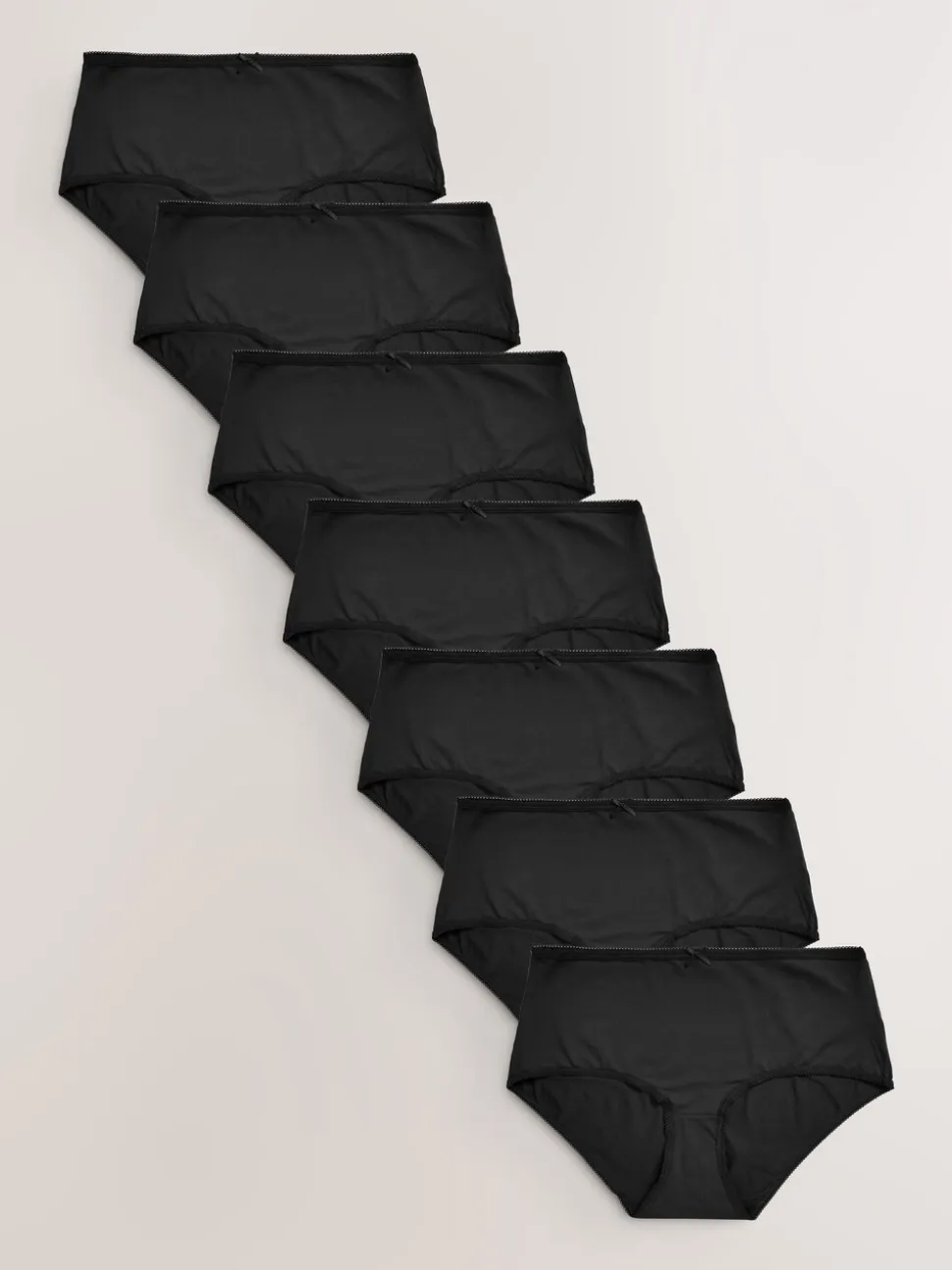 Noir - Culotte en microfibre 7 Pack