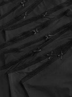 Noir - Culotte en microfibre 10 Pack