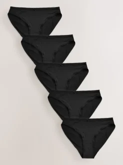 Noir - Culotte en microfibre 5 Pack