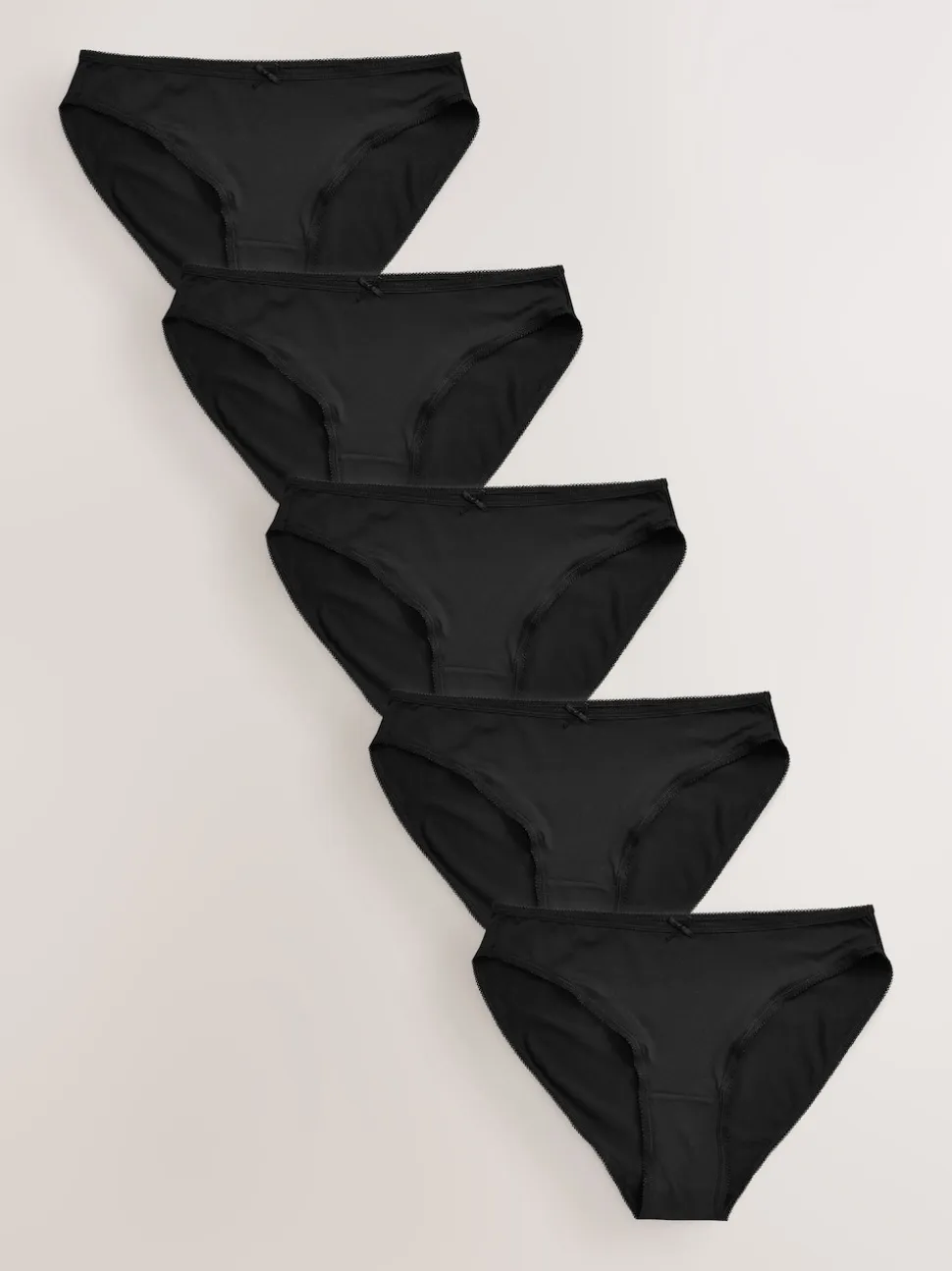 Noir - Culotte en microfibre 5 Pack