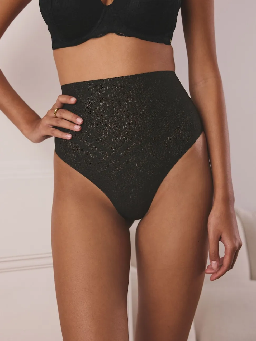 Noir - Culotte gainante sculptante de qualité supérieure N.
