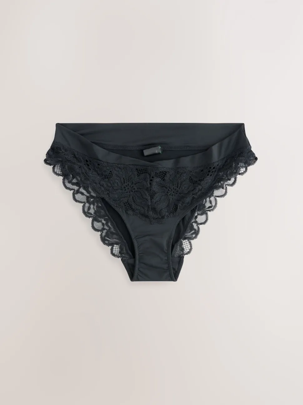 Noir - Culotte haute Ultimate Comfort à dos en dentelle