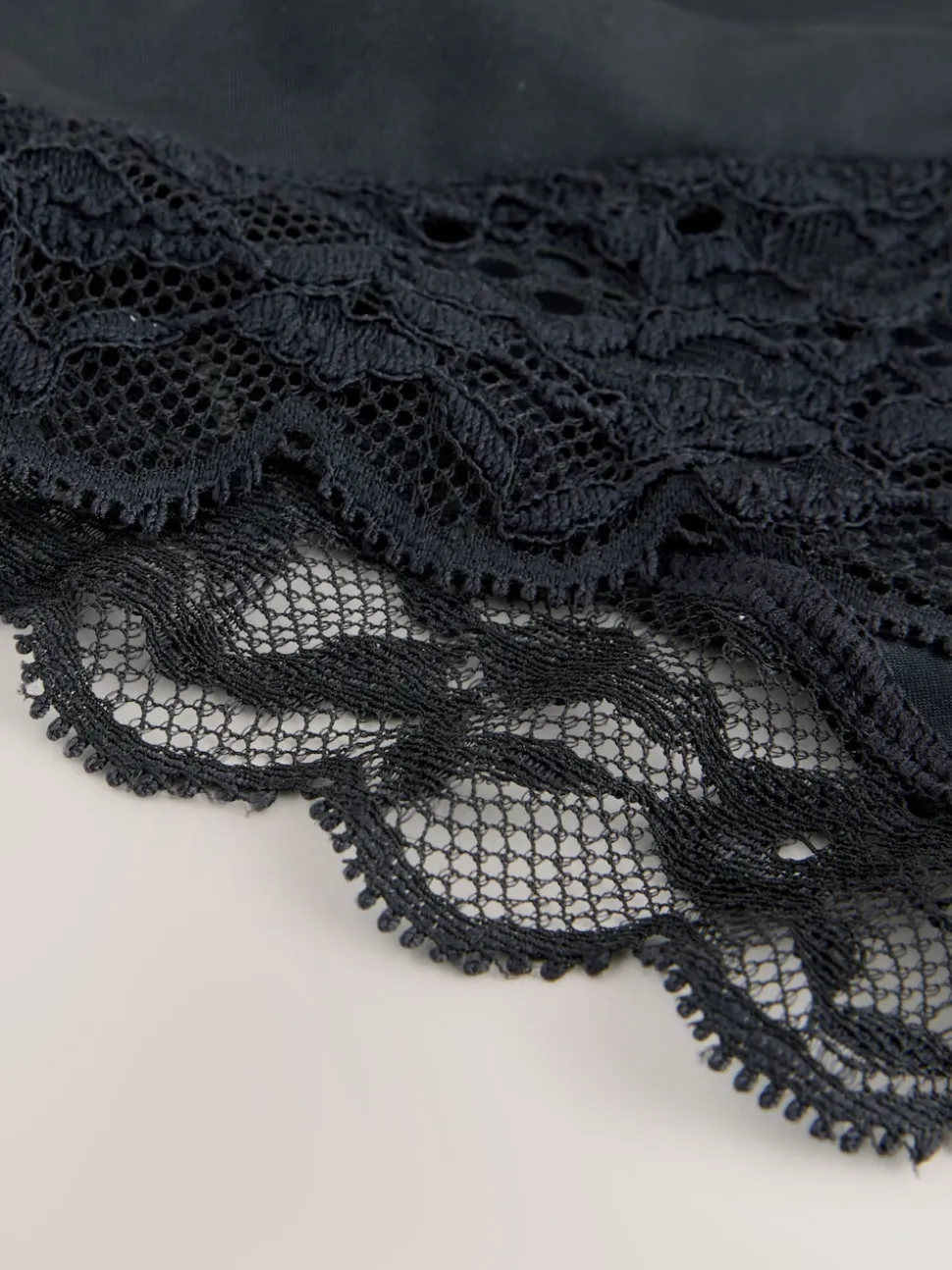 Noir - Culotte haute Ultimate Comfort à dos en dentelle