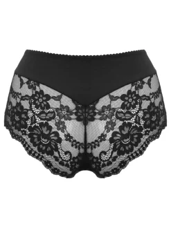 Noir - Culotte Pour Moi Fleur effrontée en forme de V
