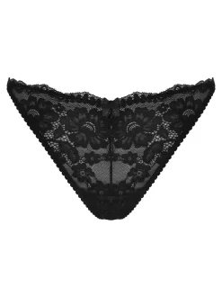 Noir - Culotte Pour Moi Fleur effrontée en forme de V
