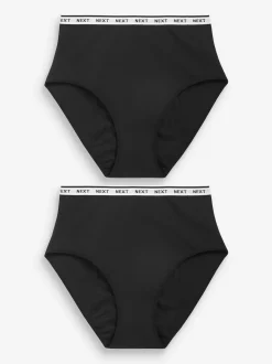 Noir - Culotte pour règles abondantes 2 Pack