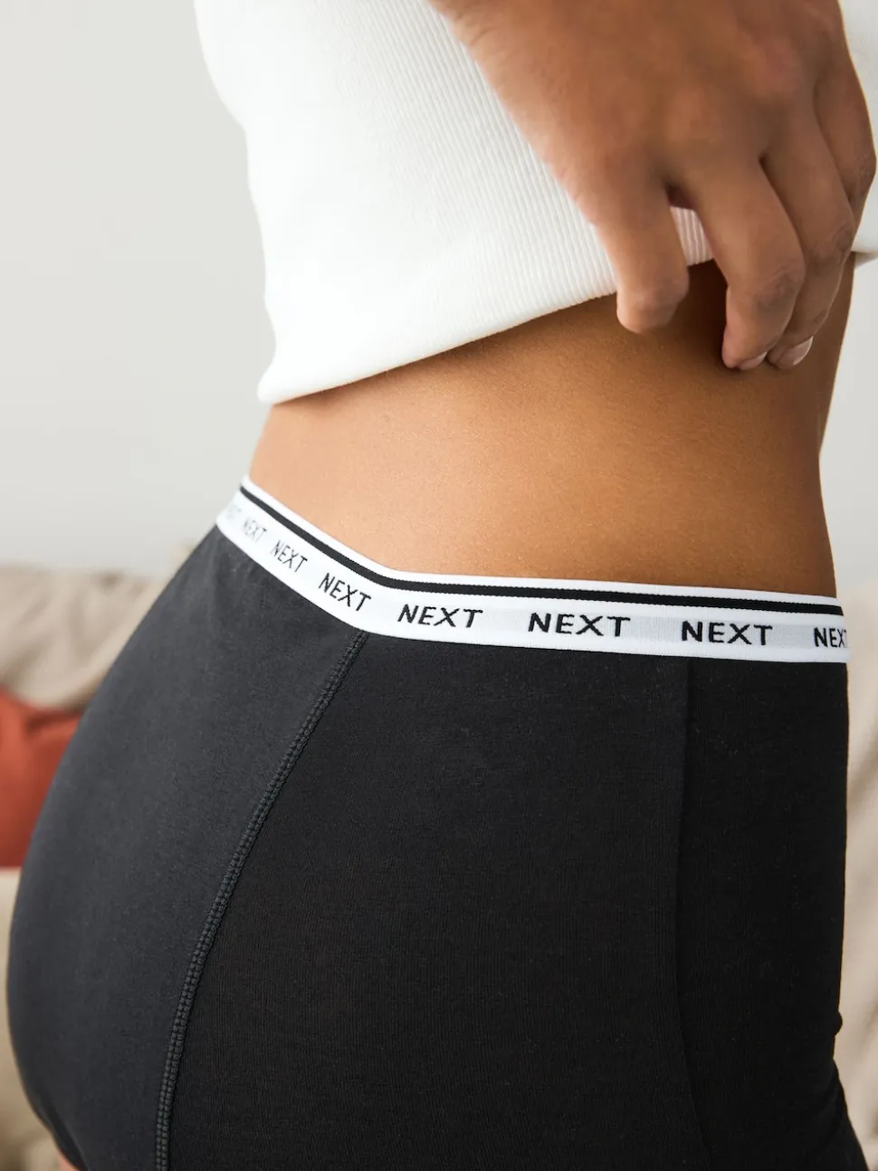 Noir - Culotte pour règles abondantes 2 Pack