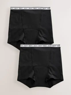 Noir - Culotte pour règles abondantes 2 Pack
