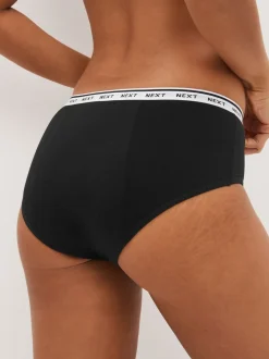 Noir - Culotte pour règles abondantes 2 Pack