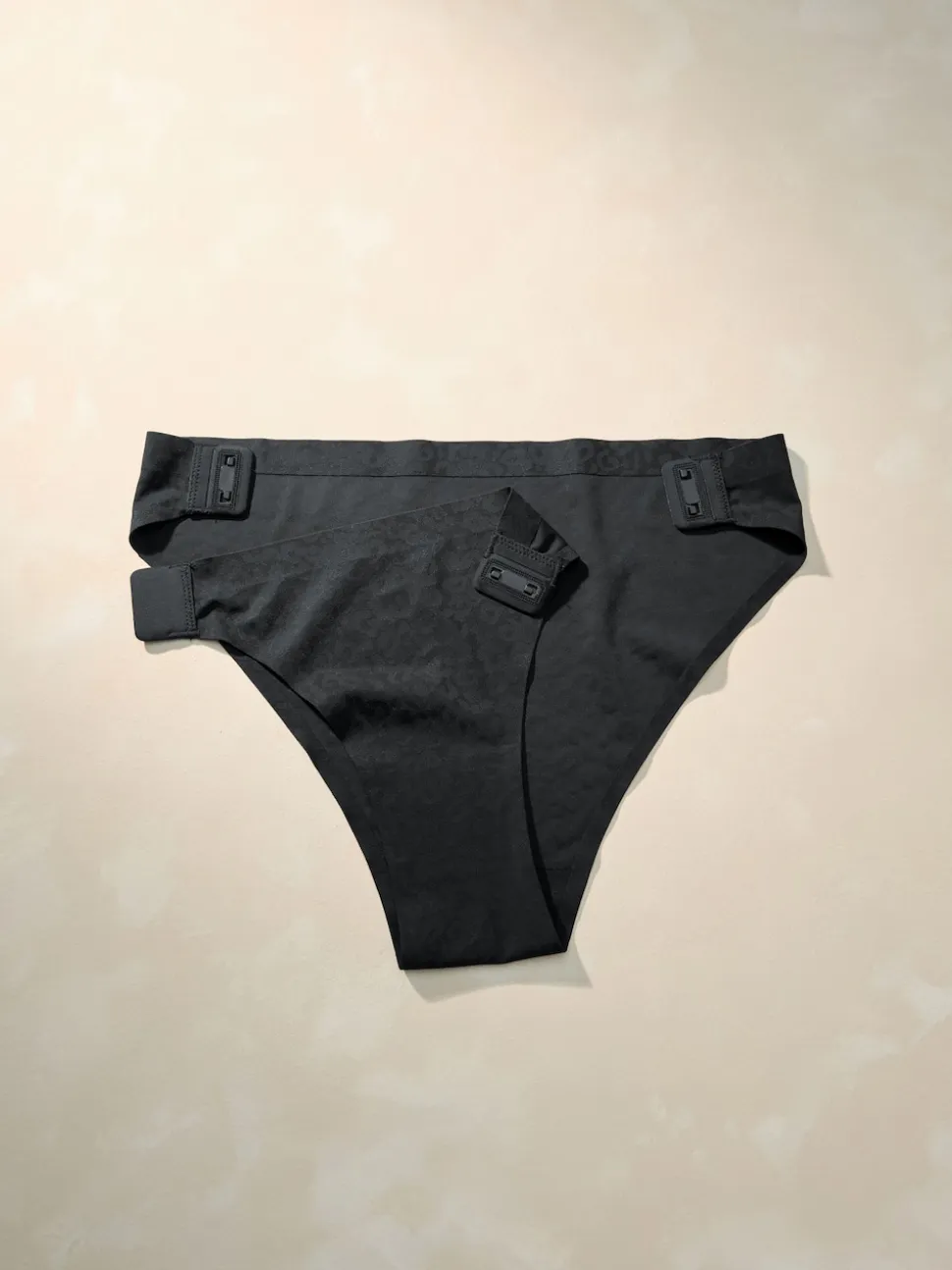 Noir - Culottes adaptables à imprimé animal en jacquard