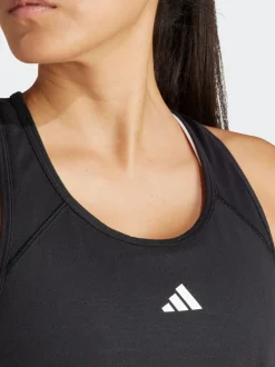 Noir - Débardeur adidas Train Essentials à dos nageur minimaliste