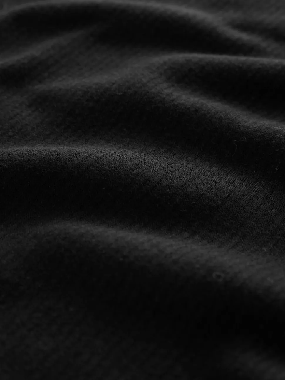 Noir - Débardeur thermique haute côtelé douillet