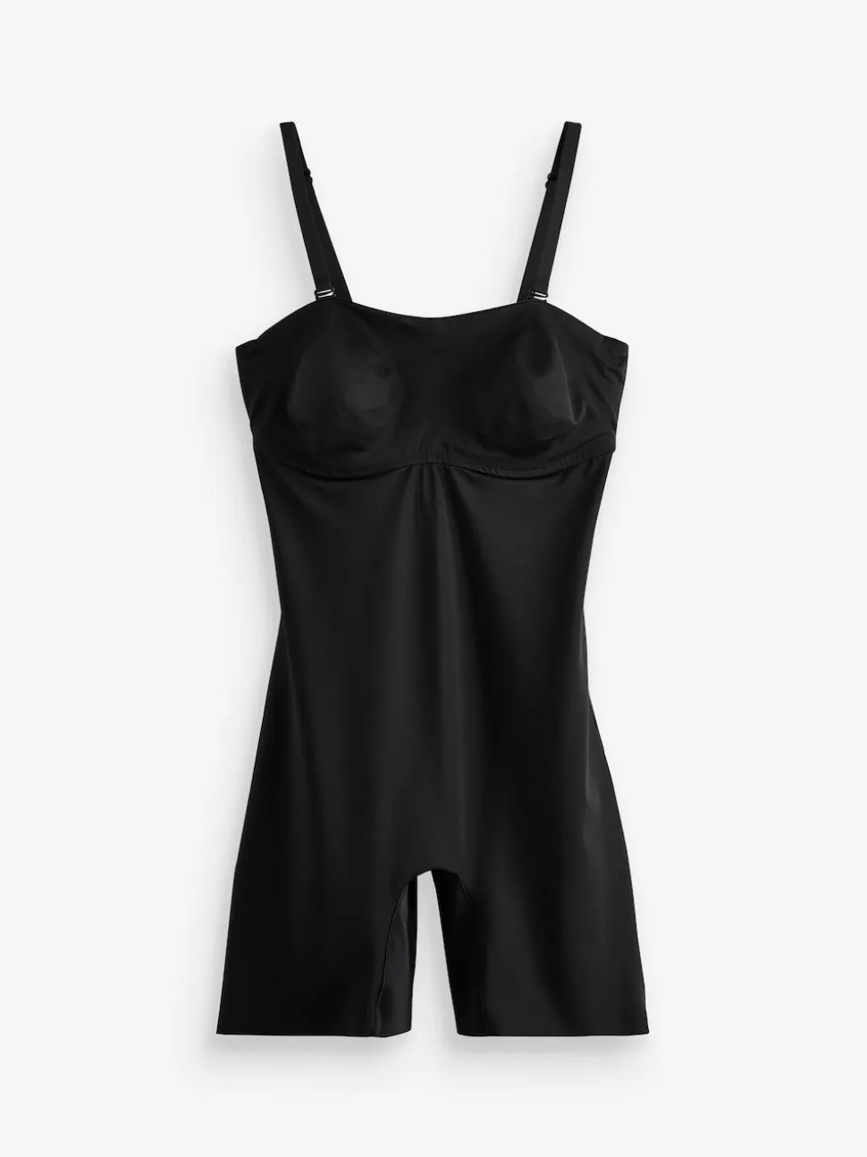 Noir - DD+ Minimising Bandeau Tummy Control Thigh Smoother