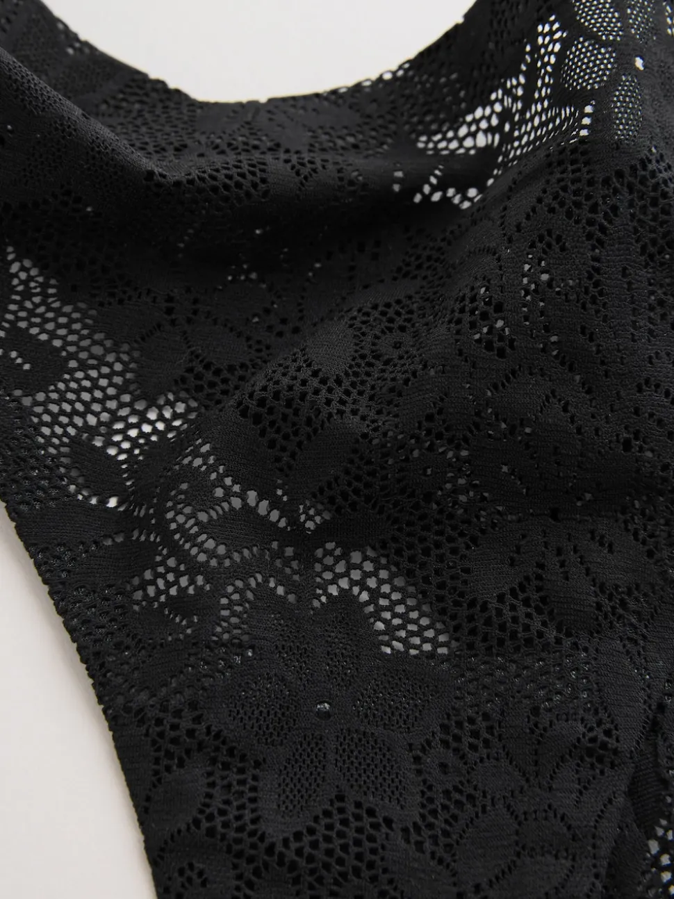 Noir - Dentelle sur l’ensemble Pas de VPL Slips 3 Lot