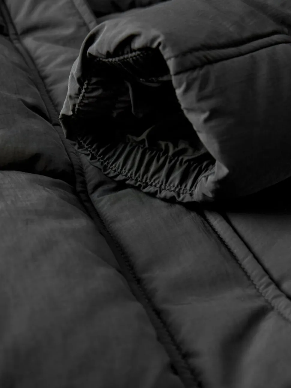 Noir - Doudoune mi-longue Résistant à la douche