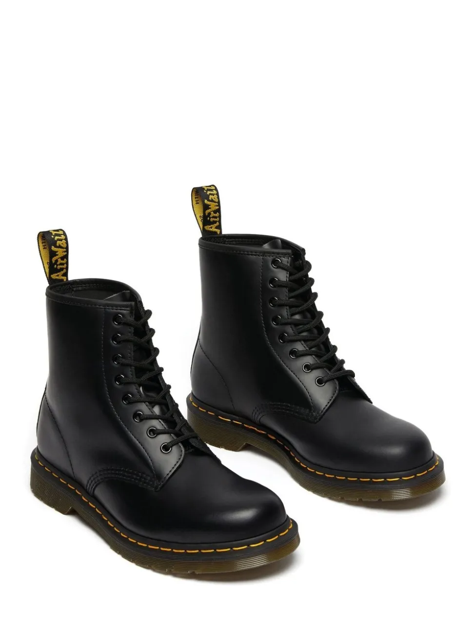 Noir - Dr. Martens 1460 Bottes/Bottines en cuir Unisexe Dentelle lisse