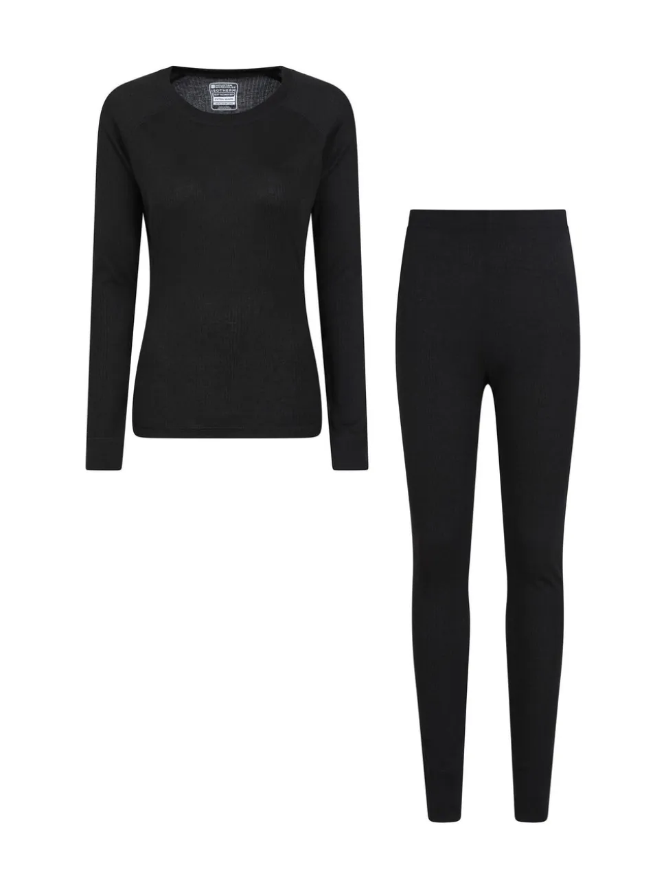 Noir - Ensemble Mountain Warehouse Talus haut thermique et jogging femme