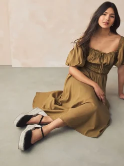 Noir - Espadrilles à plateforme fermée et à bout compensé