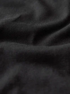 Noir - Essential Pure Cotton Courts Col rond T-shirt