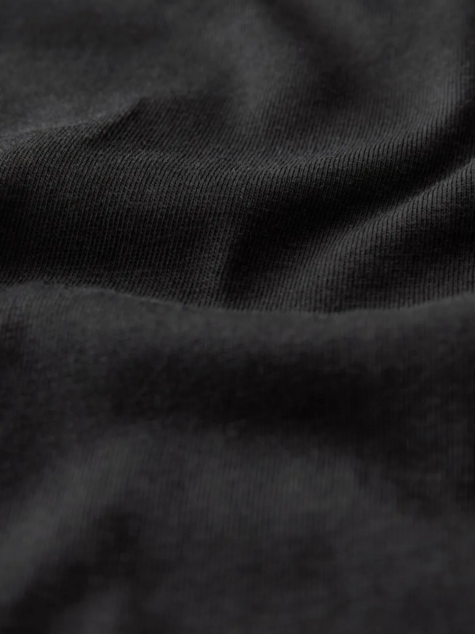 Noir - Essential Pure Cotton Courts Col rond T-shirt