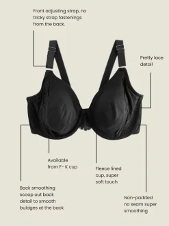 Noir - FC Ultimate Comfort & Support Soutiens-gorge à armatures non rembourrés