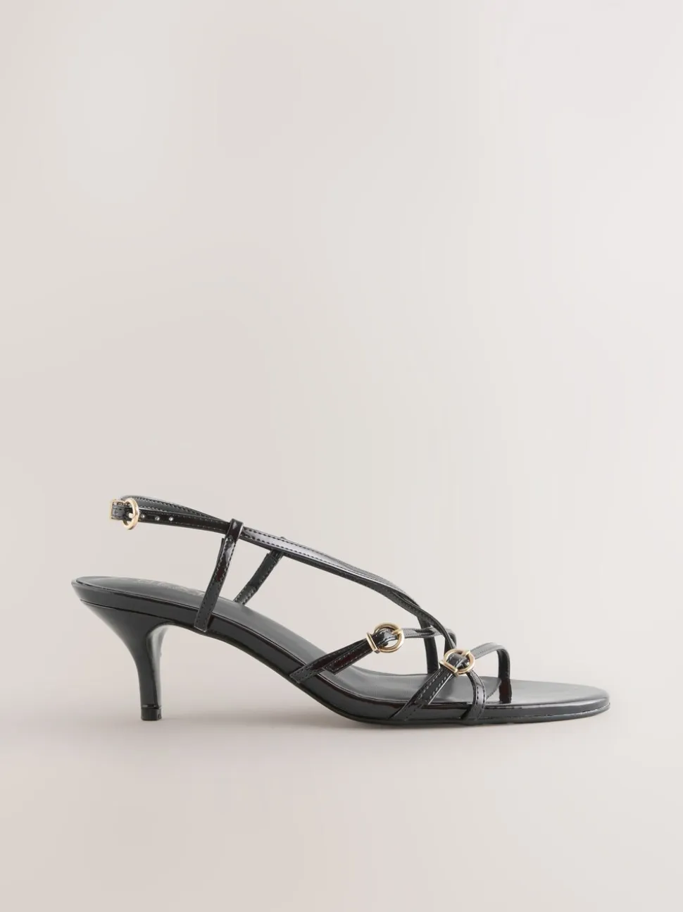 Noir - Forever Comfort® Kitten heel à lanières multiples et boucles